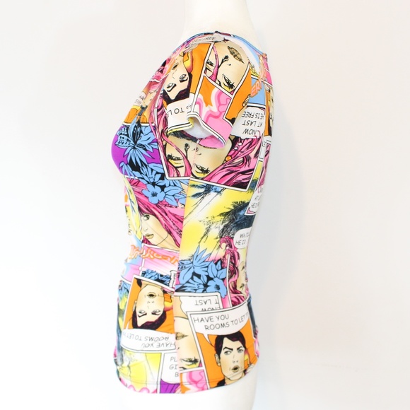 Pop Art Blouse, size S - Picture 3 of 4